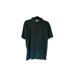 Calvin Klein Liquid Touch Polo Dark Hunter Green Soft Collared Short Sleeve Polo